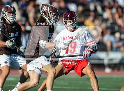 Thumbnail 3 in Crespi vs. Mater Dei (CIFSS D1 Playoff) photogallery.