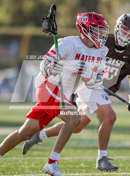Thumbnail 2 in Crespi vs. Mater Dei (CIFSS D1 Playoff) photogallery.