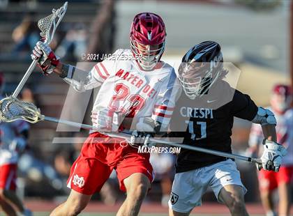 Thumbnail 1 in Crespi vs. Mater Dei (CIFSS D1 Playoff) photogallery.