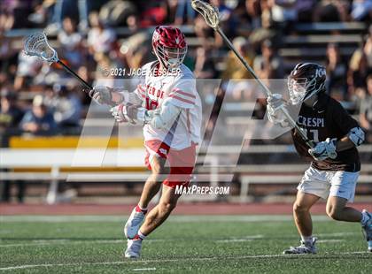 Thumbnail 2 in Crespi vs. Mater Dei (CIFSS D1 Playoff) photogallery.