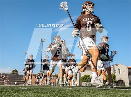 Thumbnail 2 in Crespi vs. Mater Dei (CIFSS D1 Playoff) photogallery.