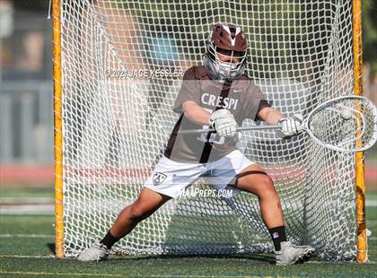 Thumbnail 3 in Crespi vs. Mater Dei (CIFSS D1 Playoff) photogallery.