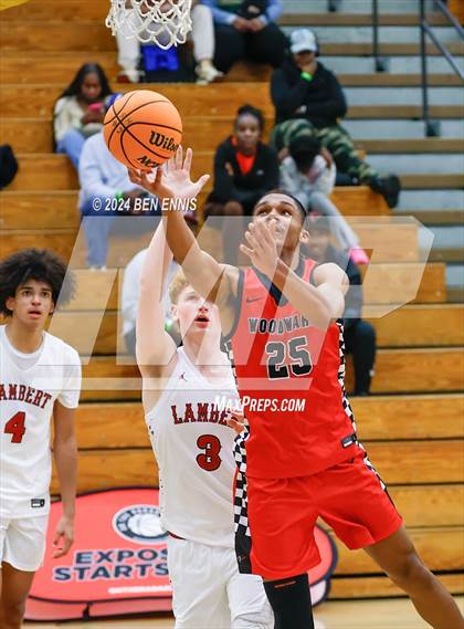 Thumbnail 1 in Woodward Academy vs. Lambert (OTR Hoops: Thanksgiving Showcase) photogallery.