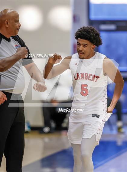 Thumbnail 2 in Woodward Academy vs. Lambert (OTR Hoops: Thanksgiving Showcase) photogallery.