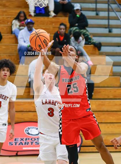 Thumbnail 2 in Woodward Academy vs. Lambert (OTR Hoops: Thanksgiving Showcase) photogallery.
