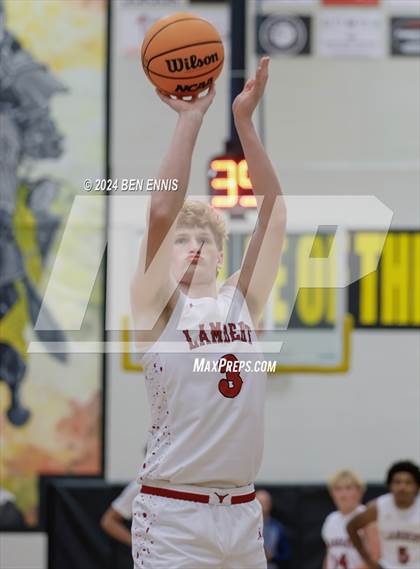 Thumbnail 3 in Woodward Academy vs. Lambert (OTR Hoops: Thanksgiving Showcase) photogallery.