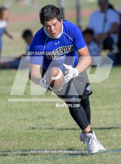 Thumbnail 2 in Westview vs North (Cactus Duel Out West 7-on-7 Tournament) photogallery.