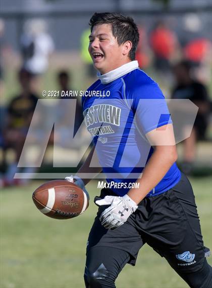 Thumbnail 1 in Westview vs North (Cactus Duel Out West 7-on-7 Tournament) photogallery.