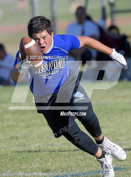 Thumbnail 1 in Westview vs North (Cactus Duel Out West 7-on-7 Tournament) photogallery.
