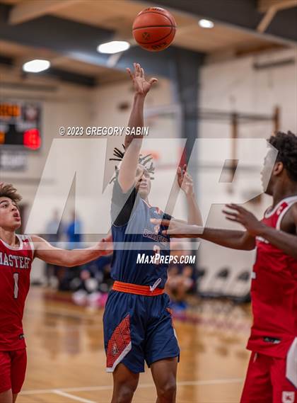 Thumbnail 1 in Bradford Christian Academy vs. Master's (St. Andrew's Holiday Classic) photogallery.
