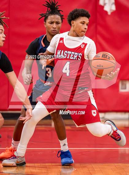 Thumbnail 2 in Bradford Christian Academy vs. Master's (St. Andrew's Holiday Classic) photogallery.