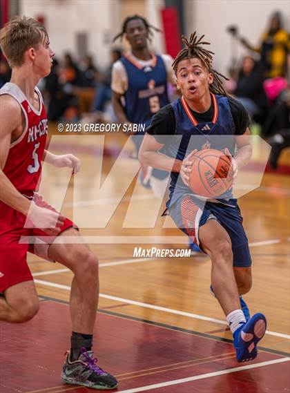 Thumbnail 2 in Bradford Christian Academy vs. Master's (St. Andrew's Holiday Classic) photogallery.