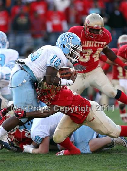 Thumbnail 3 in Lafayette vs. North Pike (MHSAA Class 4A Final) photogallery.