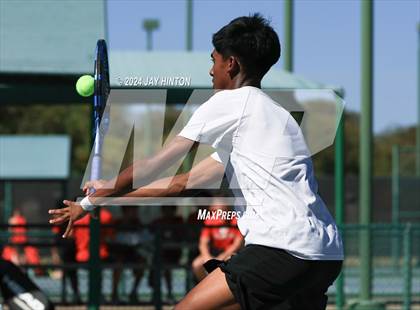 Thumbnail 3 in The Woodlands vs Westwood (UIL 6A Tennis Semifinals) photogallery.
