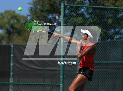 Thumbnail 3 in The Woodlands vs Westwood (UIL 6A Tennis Semifinals) photogallery.