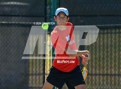 Thumbnail 1 in The Woodlands vs Westwood (UIL 6A Tennis Semifinals) photogallery.