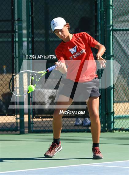 Thumbnail 3 in The Woodlands vs Westwood (UIL 6A Tennis Semifinals) photogallery.