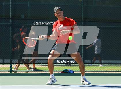 Thumbnail 1 in The Woodlands vs Westwood (UIL 6A Tennis Semifinals) photogallery.