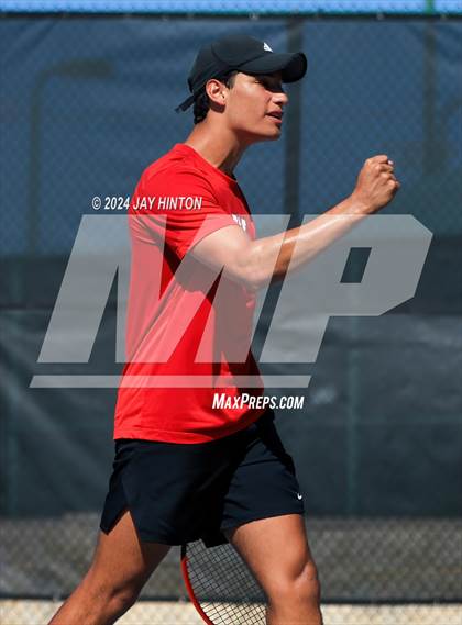 Thumbnail 1 in The Woodlands vs Westwood (UIL 6A Tennis Semifinals) photogallery.