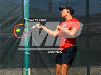 Thumbnail 1 in The Woodlands vs Westwood (UIL 6A Tennis Semifinals) photogallery.