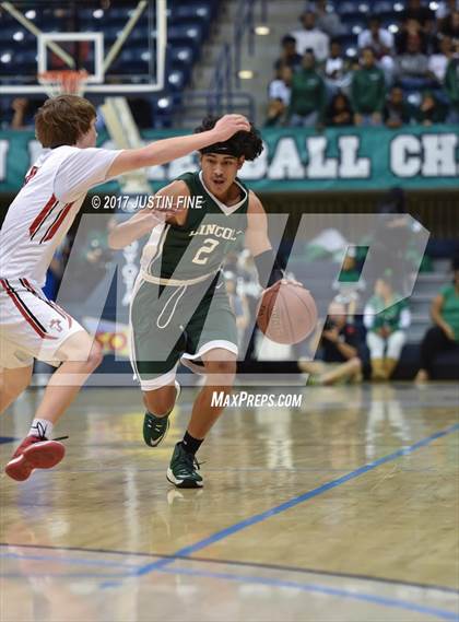 Thumbnail 2 in Santa Fe Christian vs. Lincoln (CIF San Diego Division I Final) photogallery.