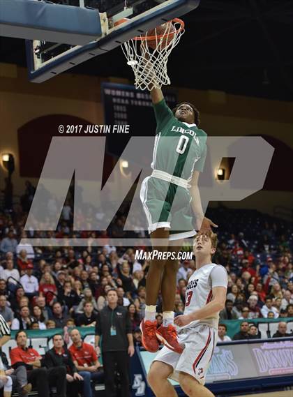 Thumbnail 2 in Santa Fe Christian vs. Lincoln (CIF San Diego Division I Final) photogallery.