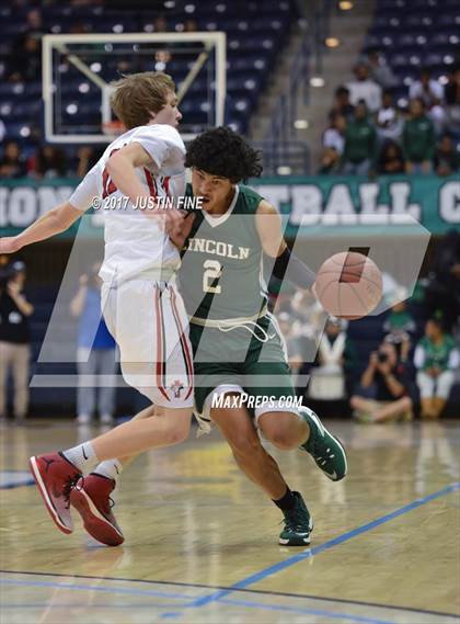 Thumbnail 3 in Santa Fe Christian vs. Lincoln (CIF San Diego Division I Final) photogallery.