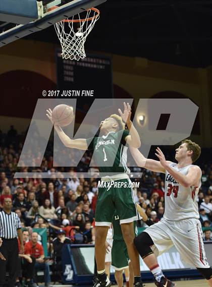 Thumbnail 1 in Santa Fe Christian vs. Lincoln (CIF San Diego Division I Final) photogallery.