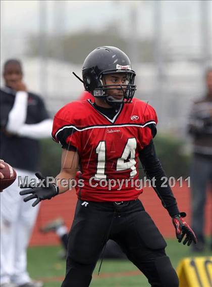 Thumbnail 2 in Salesian vs. Ferndale (CIF NCS D4 Playoffs) photogallery.