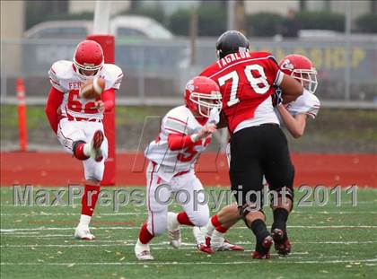 Thumbnail 2 in Salesian vs. Ferndale (CIF NCS D4 Playoffs) photogallery.
