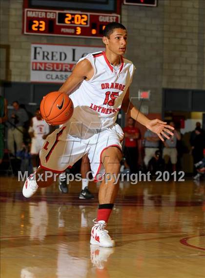 Thumbnail 2 in Orange Lutheran vs. Long Beach Poly (Nike Extravaganza) photogallery.