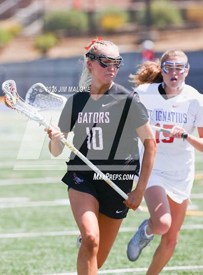 Thumbnail 2 in St. Ignatius College Preparatory vs. Sacred Heart Prep (CIFCCS D1 Final) photogallery.