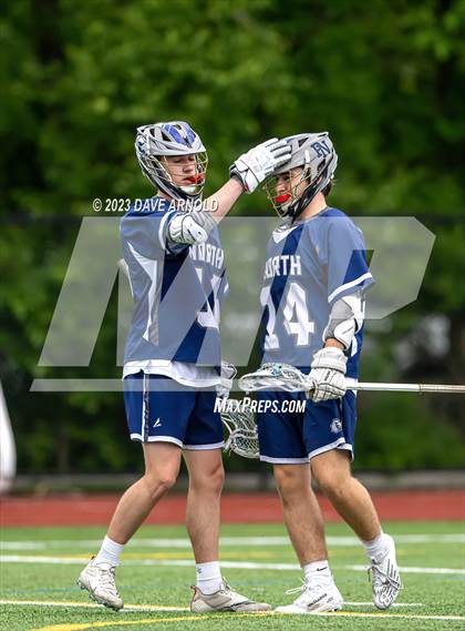 Thumbnail 2 in Plymouth North @ Reading Memorial (MIAA Division 2 Round of 32) photogallery.