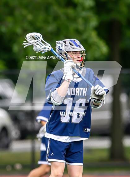 Thumbnail 2 in Plymouth North @ Reading Memorial (MIAA Division 2 Round of 32) photogallery.