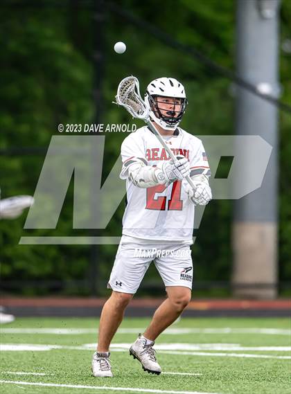 Thumbnail 2 in Plymouth North @ Reading Memorial (MIAA Division 2 Round of 32) photogallery.