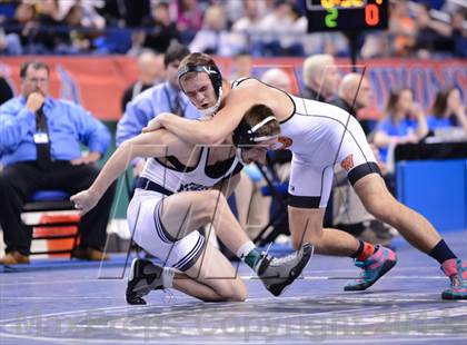 Thumbnail 3 in NCHSAA 2A Wrestling Championships photogallery.