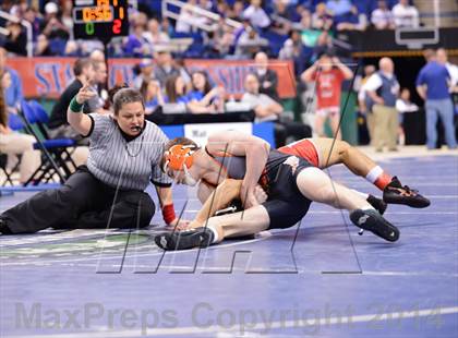 Thumbnail 3 in NCHSAA 2A Wrestling Championships photogallery.