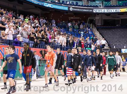 Thumbnail 2 in NCHSAA 2A Wrestling Championships photogallery.
