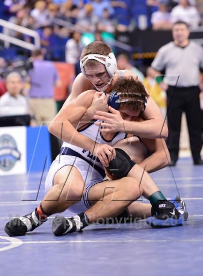 Thumbnail 2 in NCHSAA 2A Wrestling Championships photogallery.