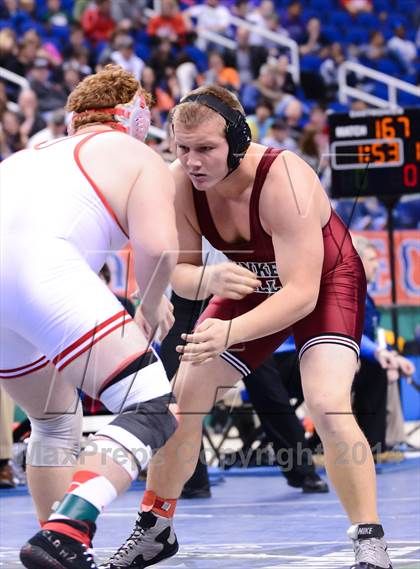 Thumbnail 3 in NCHSAA 2A Wrestling Championships photogallery.