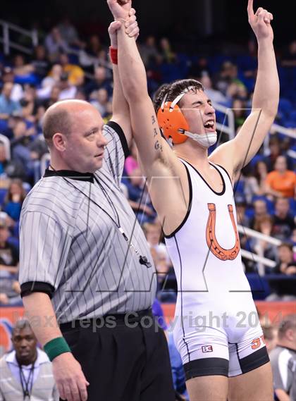 Thumbnail 2 in NCHSAA 2A Wrestling Championships photogallery.