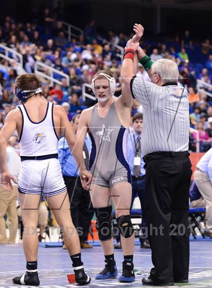 Thumbnail 1 in NCHSAA 2A Wrestling Championships photogallery.