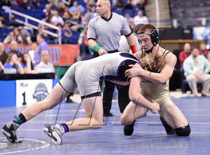 Thumbnail 3 in NCHSAA 2A Wrestling Championships photogallery.