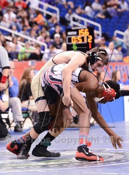 Thumbnail 1 in NCHSAA 2A Wrestling Championships photogallery.