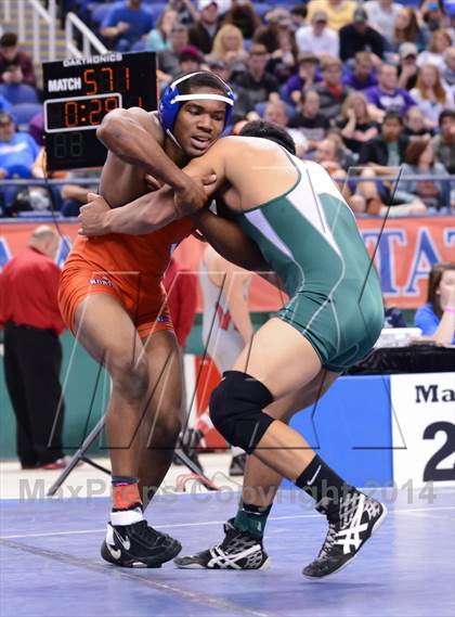 Thumbnail 3 in NCHSAA 2A Wrestling Championships photogallery.