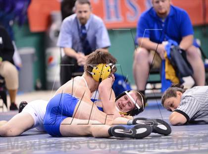 Thumbnail 2 in NCHSAA 2A Wrestling Championships photogallery.