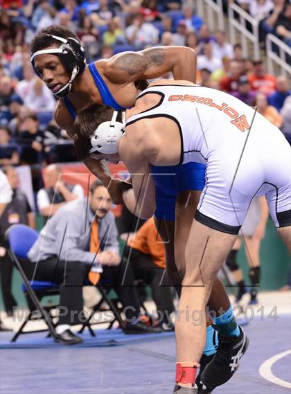 Thumbnail 3 in NCHSAA 2A Wrestling Championships photogallery.