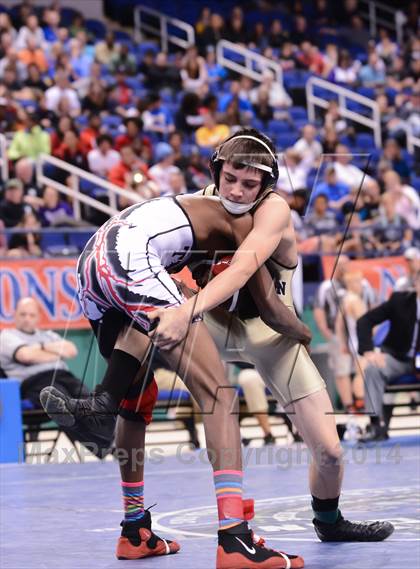 Thumbnail 3 in NCHSAA 2A Wrestling Championships photogallery.