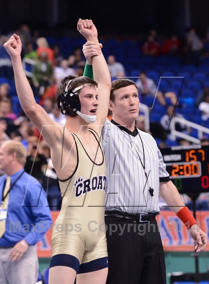 Thumbnail 2 in NCHSAA 2A Wrestling Championships photogallery.