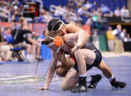 Thumbnail 3 in NCHSAA 2A Wrestling Championships photogallery.